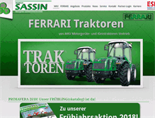 Tablet Screenshot of ferrari-traktoren.de